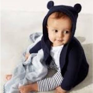 Baby Gap Bear Ear Zipped Hoodie